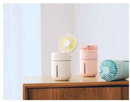 2-in-1 humidification spray fan