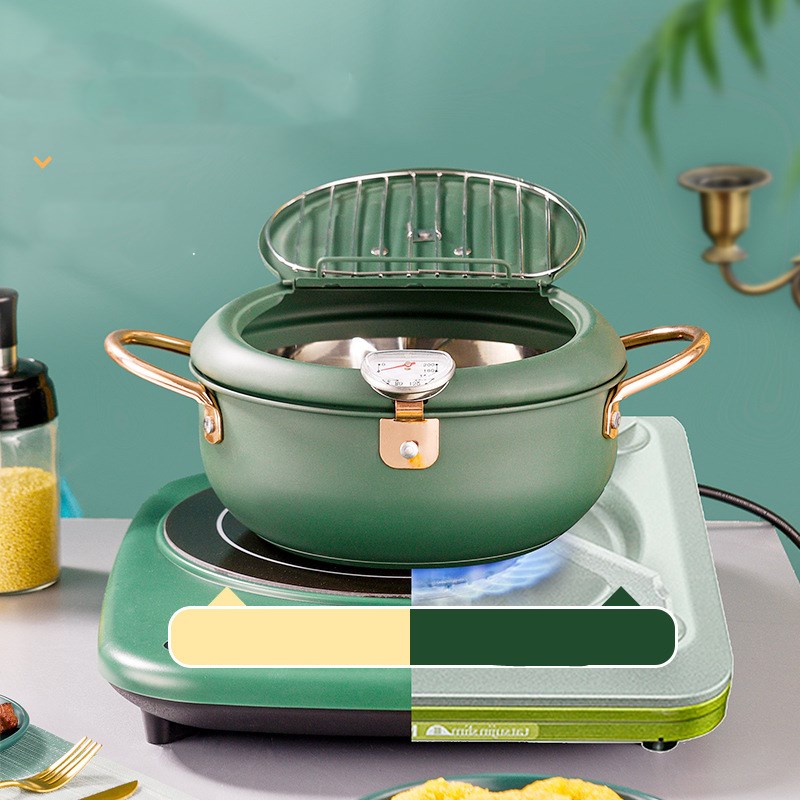 Japanese Style Stainless Steel Oil Non-stick Fryer