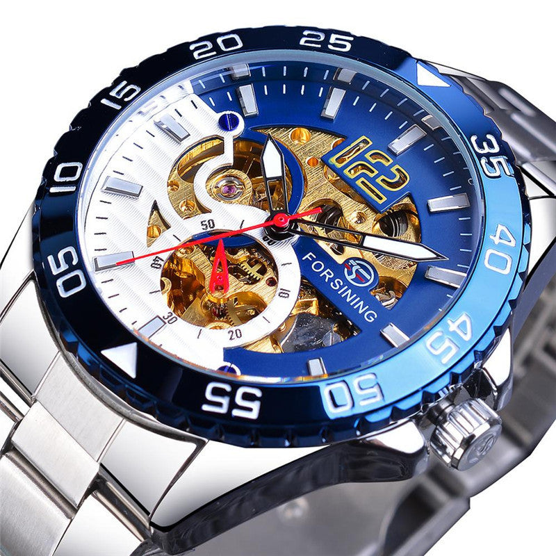 European And American Style Men'S Fashion Casual Hollow Watch