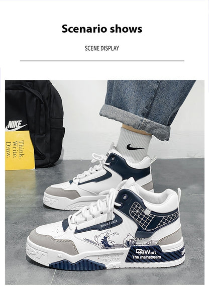 Men's Shoes Increased Easy Wear Borad Shoe