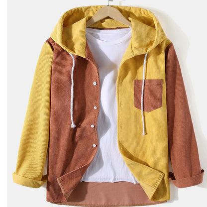 Loose Contrast Stitching Student Couple Jacket