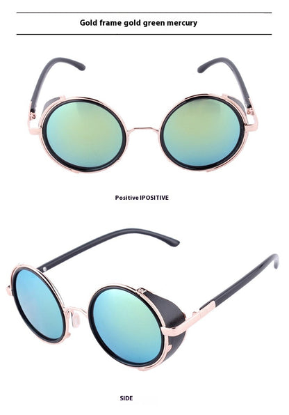 Round Retro Sunglasses Fashion UV Protection Sunglasses