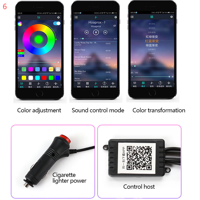 Car Fiber Optic Ambient Light Modified Car