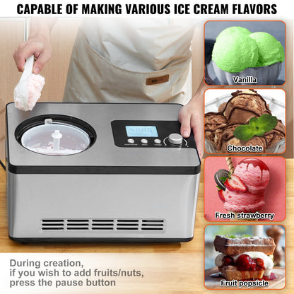 Automatic Ice Cream Maker With Built-in Compressor