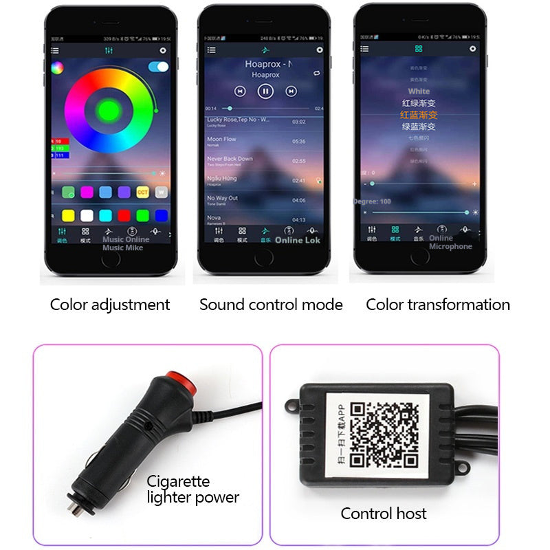 Car Fiber Optic Ambient Light Modified Car