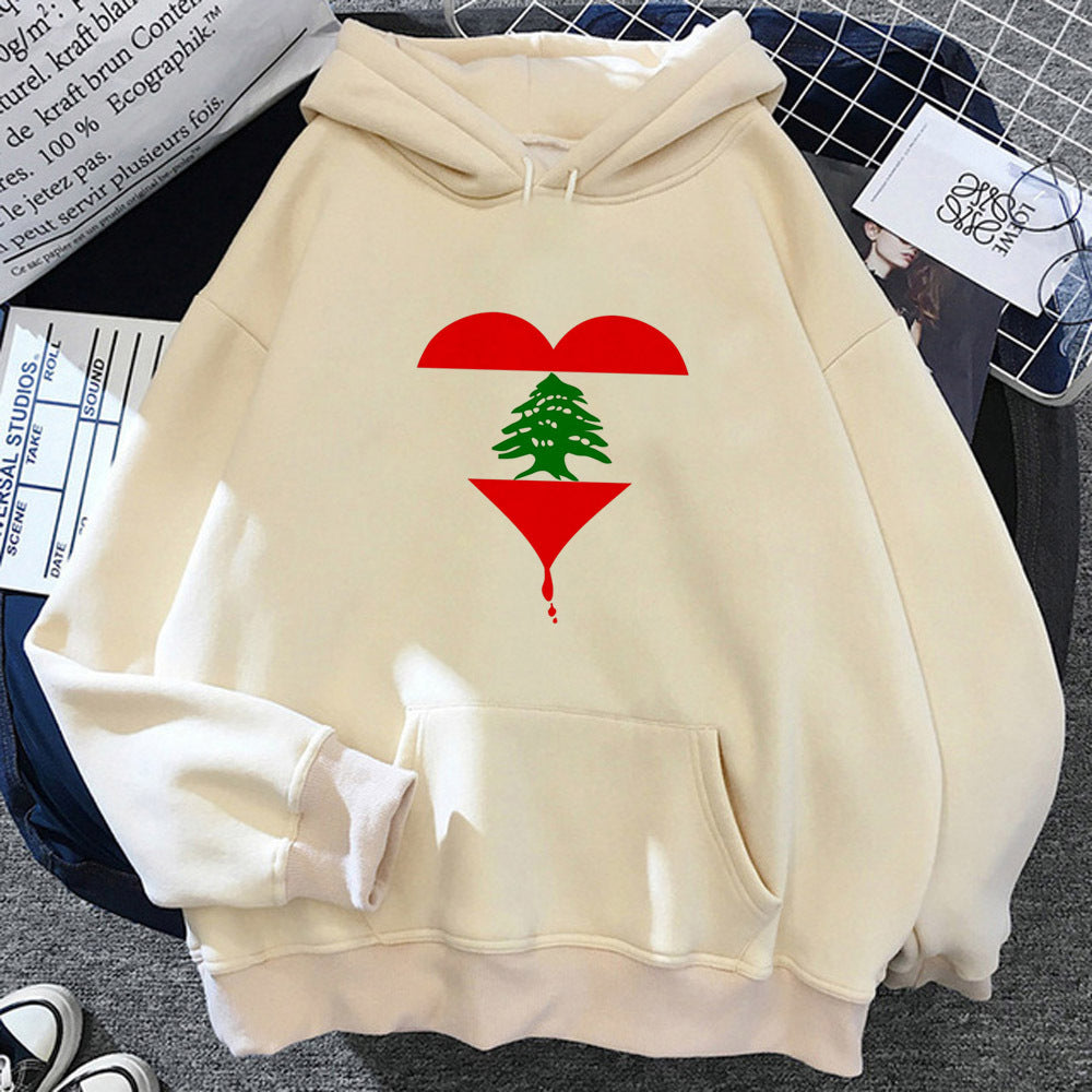 Lebanon Hoodie Clothes For Teens Soft Fabric