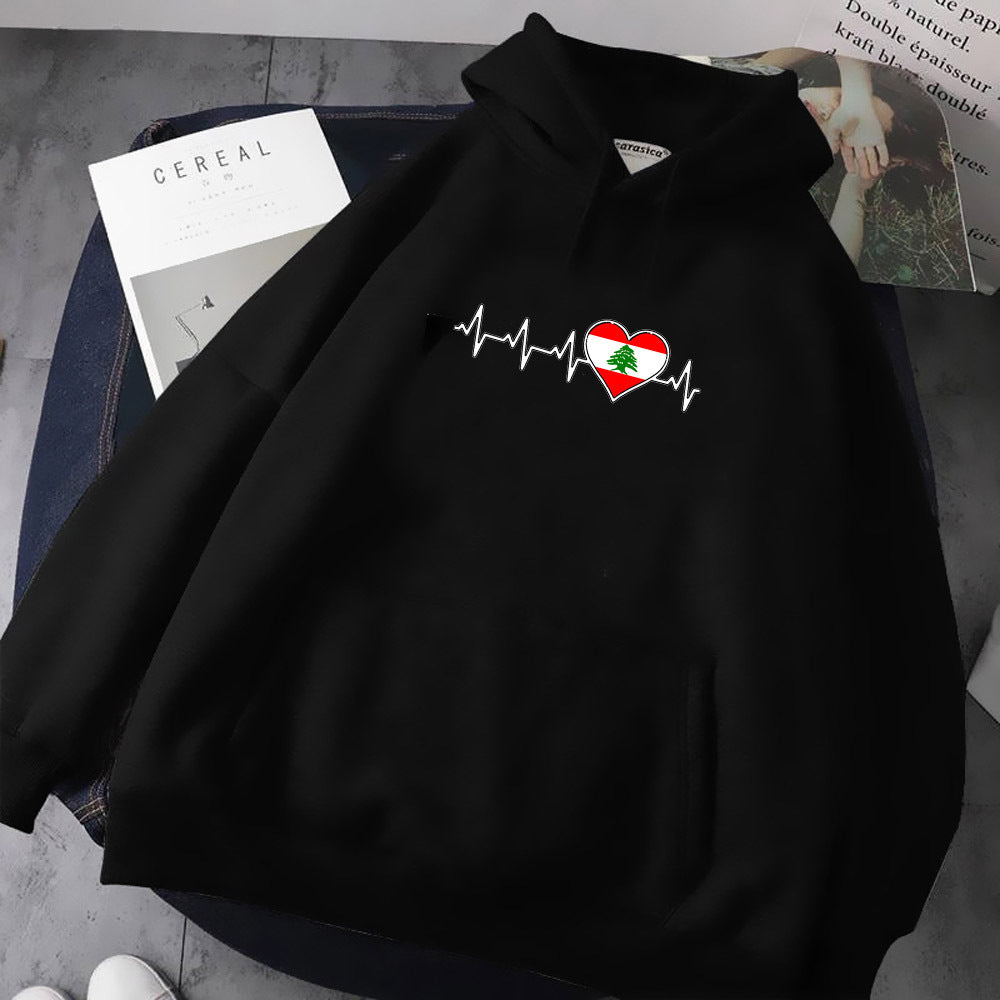 Lebanon Hoodie Clothes For Teens Soft Fabric
