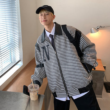 Men's Contrast Patchwork Casual Jacket