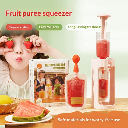 Household Kitchen Baby Food Maker And Fruit Puree Press For Storage