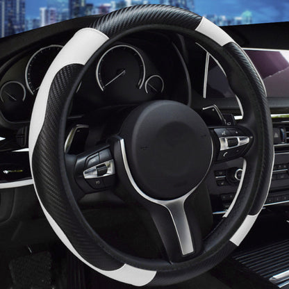 Car Steering Wheel Cover Elastic Rimless Leather