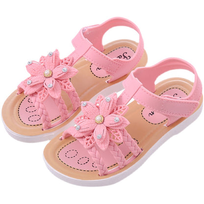 Girls' New Style Sandals And Slippers Princess Fashion Soft Bottom