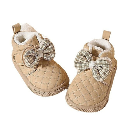 Baby Girl Snow Boots Velvet Thermal Booties Girls' Cotton Shoes